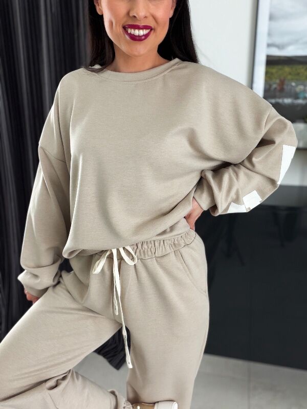 Komplet z napisem na plecach WF832 bordowy