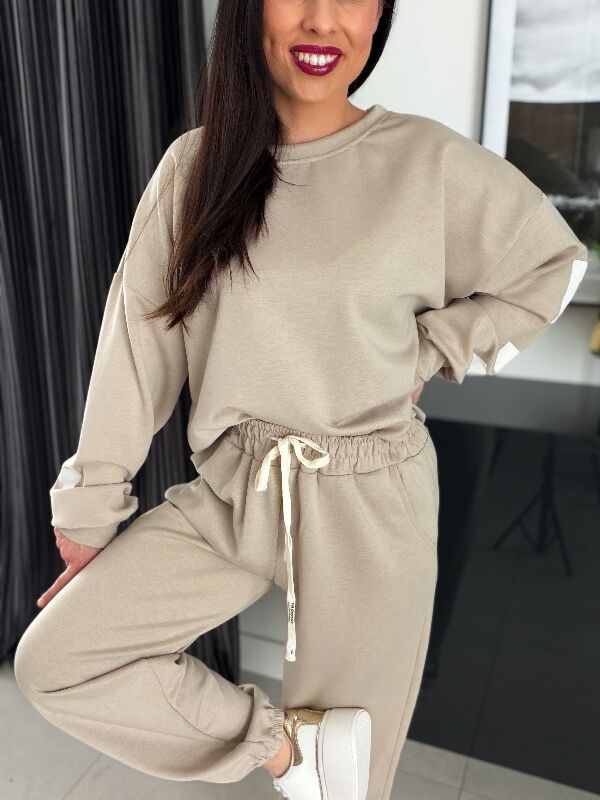 Komplet z napisem na plecach WF832 bordowy