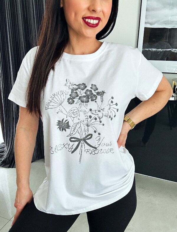 Bluzka Sally N652 biała