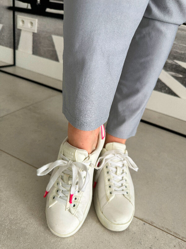 Spodnie Joggery z gumką w pasie N645 szary