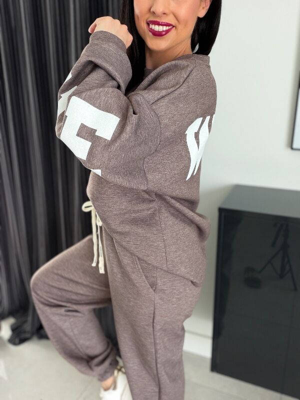 Komplet z napisem na plecach WF833 grafit