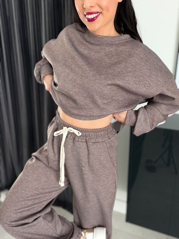 Komplet z napisem na plecach WF833 grafit