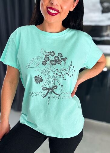 Bluzka Sally N678 miętowy