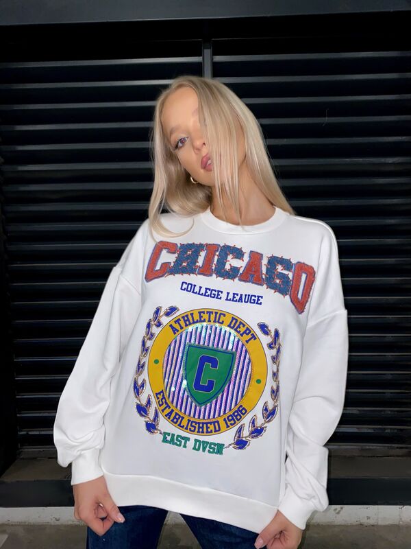 Bluza z nadrukiem Chicago N296