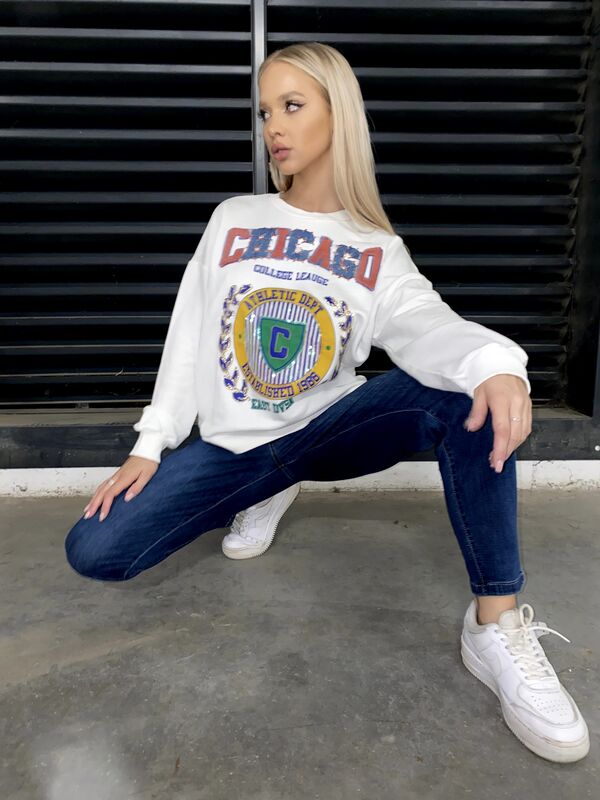 Bluza z nadrukiem Chicago N296