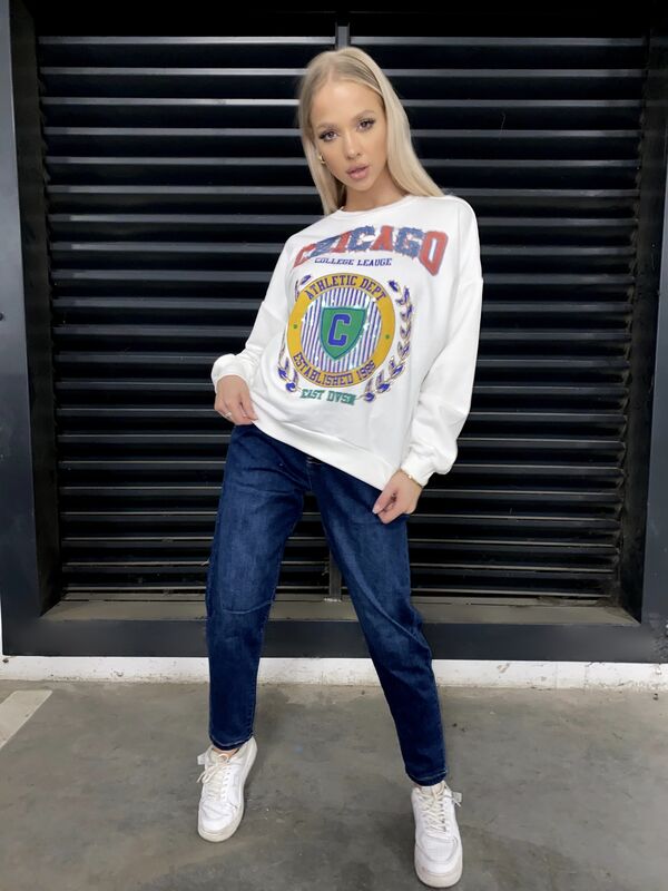 Bluza z nadrukiem Chicago N296