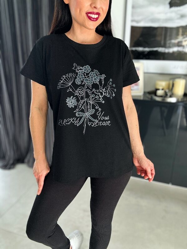 Bluzka Sally N679 czarny