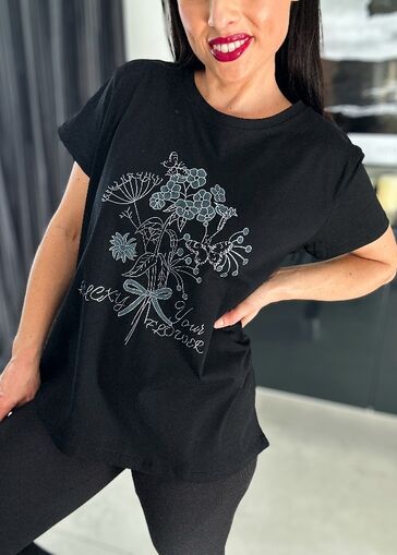 Bluzka Sally N679 czarny