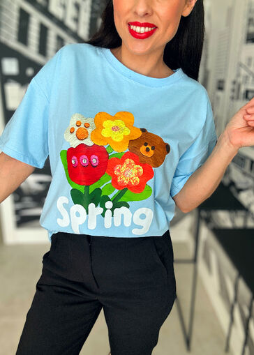 Bluzeczka Spring N575 błękit