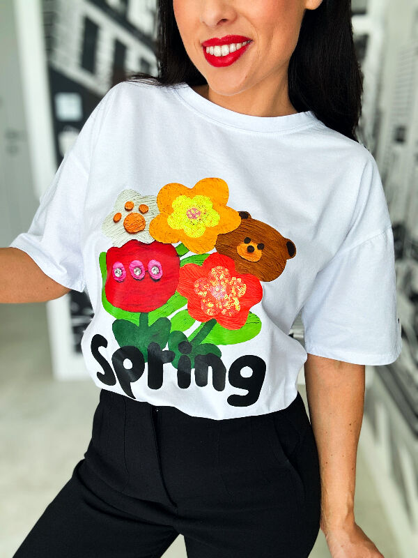 Bluzeczka Spring N613 biały