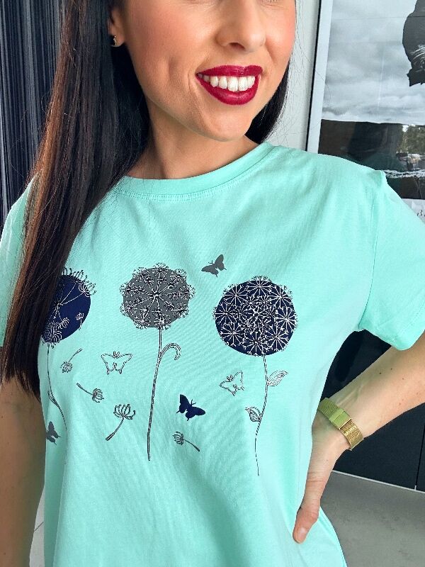 Bluzka dmuchawce N655 morski