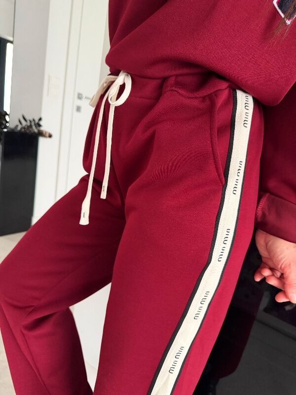Komplet dresowy Miu WF818 bordowy